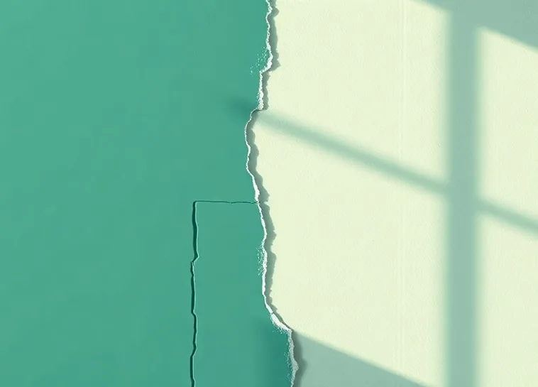 Ponçage et rebouchage des fissures avant mise en peinture